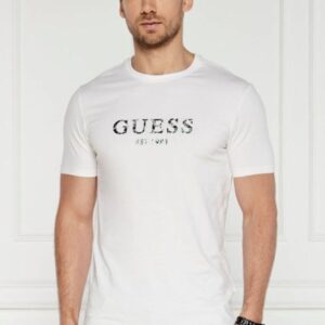 Guess Ανδρικό T-shirt Κοντομάνικο White