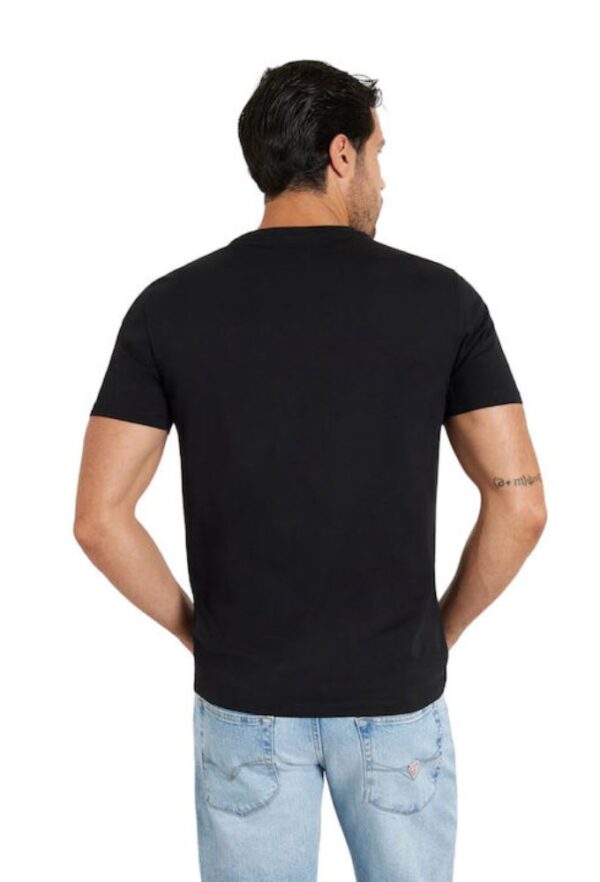Guess Ανδρικό T-shirt Κοντομάνικο Mαύρη - Image 4