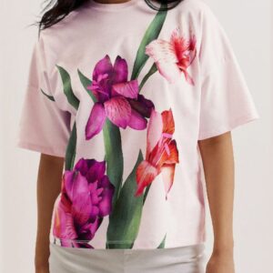 Ted Baker Γυναικείο T-shirt Floral Ροζ