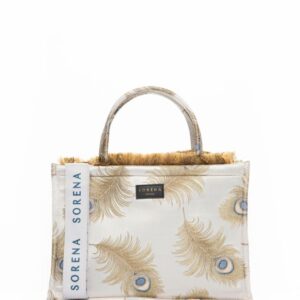 Sorena Pagona Silver Medium Tote Bag