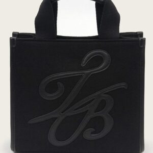 Ted Baker RAYLEA Script Medium Felt Tote Τσάντα Μαύρη