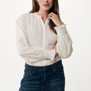 Mexx Fashion Γυναικείo Πουκάμισο Kρεμ