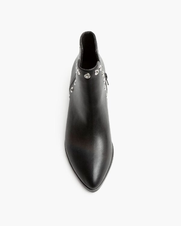 Corina Eco Leather Μαύρο Μποτάκι με Χαμηλό αστράγαλο - Image 3