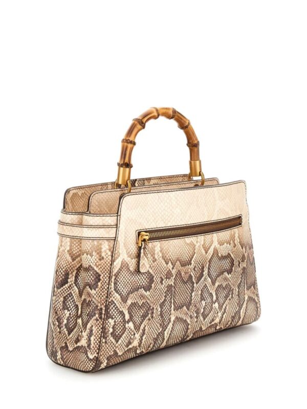 Guess Sibel python-print Τσάντα Χειρός/Ώμου Μπεζ/Καφέ - Image 2