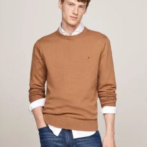 Tommy Hilfiger Ανδρικό Πουλόβερ Μπεζ