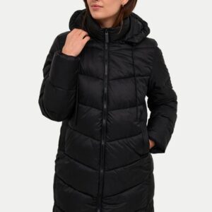 Kaffe Μπουφάν Susanne Μαύρο Regular Fit Midi