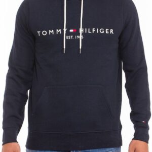 Tommy Hilfiger Ανδρικό Φούτερ με Κουκούλα και Τσέπες Navy Μπλε