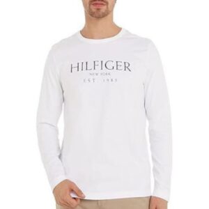 Tommy Hilfiger Ανδρική Μπλούζα Μακρυμάνικη Λευκή
