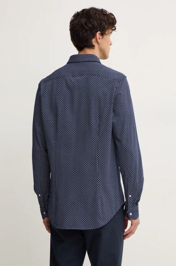 Tommy Hilfiger Aνδρικό  Slim Fit Μπλε Εμπριμέ Πουκάμισο - Image 3