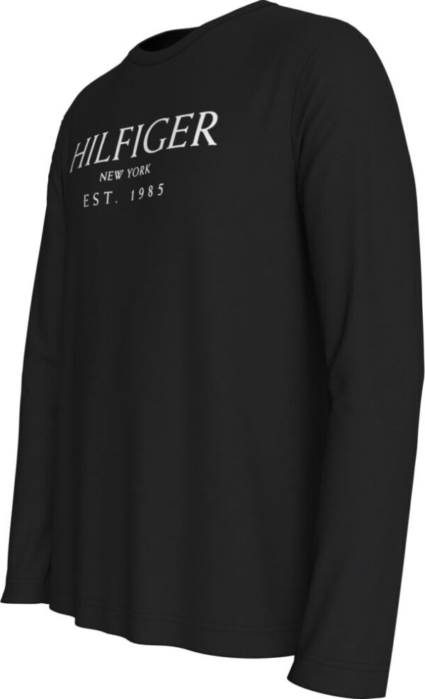 Tommy Hilfiger Ανδρική Μαύρη Βαμβακερή Μακρυμάνικη Μπλούζα - Image 3