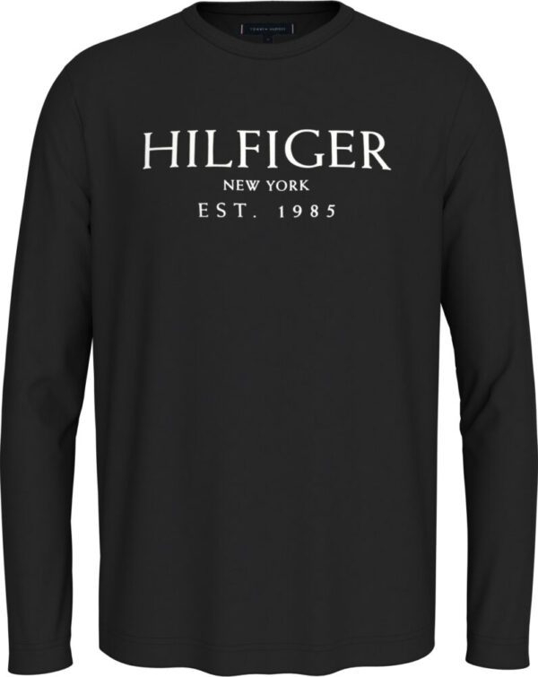 Tommy Hilfiger Ανδρική Μαύρη Βαμβακερή Μακρυμάνικη Μπλούζα - Image 6