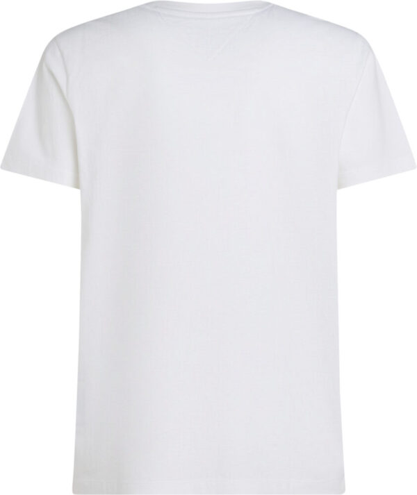 Tommy Hilfiger Ανδρικό Λευκό  T- Shirt Με Λαιμόκοψη - Image 3