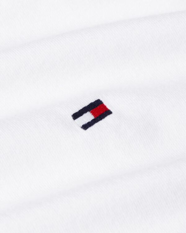 Tommy Hilfiger Ανδρικό Λευκό  T- Shirt Με Λαιμόκοψη - Image 4