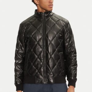 Guess Μπόμπερ Μπουφάν Μαύρο Regular Fit
