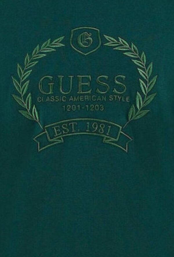 Guess Ανδρικό T-shirt Κοντομάνικο Πράσινο - Image 3