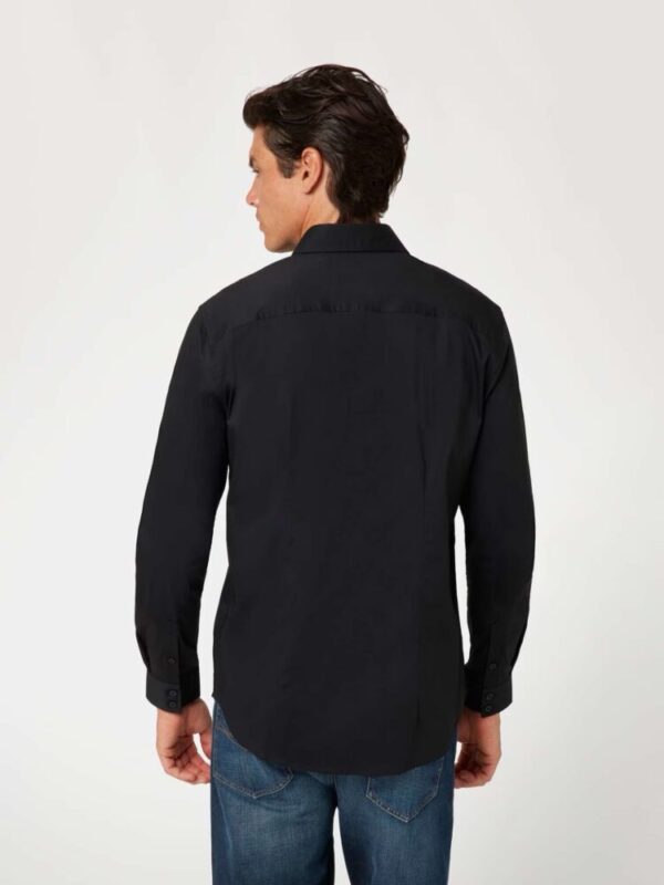 Guess Ανδρικό Slim Fit Μαύρο Πουκάμισο - Image 3