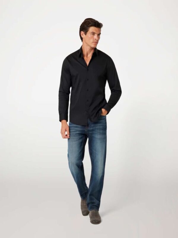 Guess Ανδρικό Slim Fit Μαύρο Πουκάμισο - Image 2