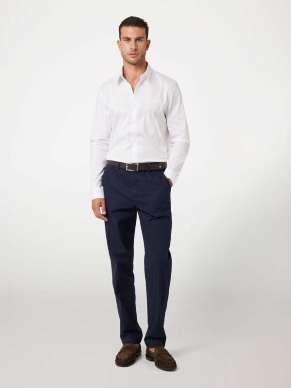 Guess Ανδρικό Slim Fit Λευκό Πουκάμισο - Image 2