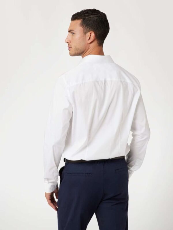 Guess Ανδρικό Slim Fit Λευκό Πουκάμισο - Image 3