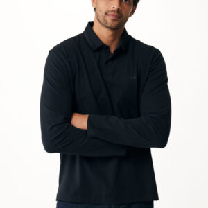 Mexx Polo Μπλούζα Mονόχρωμη Μαύρο