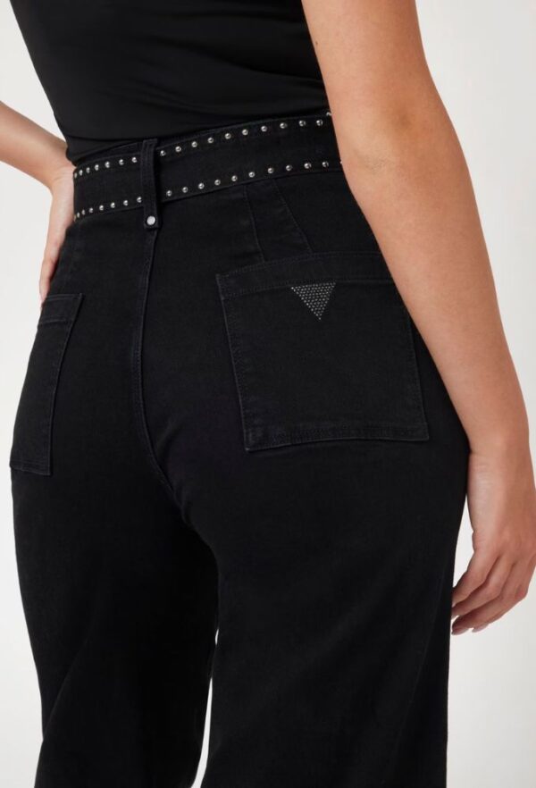 Guess Dakota Γυναικείο Jean Παντελόνι Μαύρο - Image 4