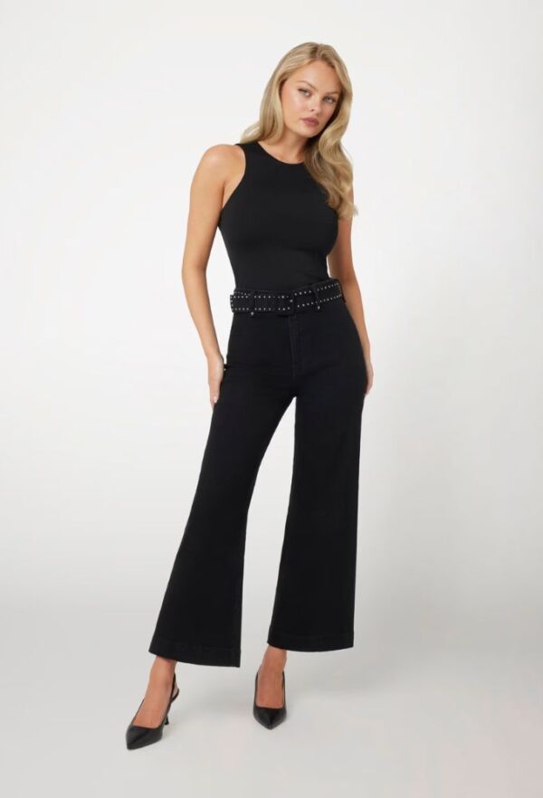 Guess Dakota Γυναικείο Jean Παντελόνι Μαύρο - Image 3