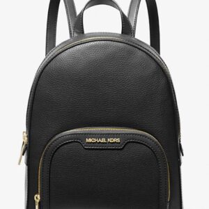 Michael Kors Jaycee Γυναικεία Τσάντα Πλάτης Δερμάτινη Μαύρη