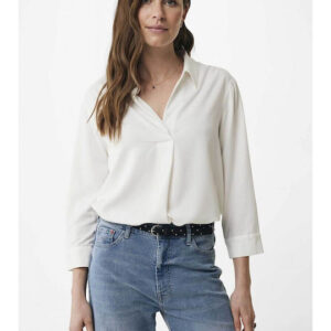 Mexx Γυναικεία Μπλούζα Off White