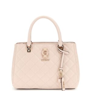 Guess Luxury Satchel Γυναικεία Τσάντα Χειρός Μπεζ