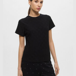 Guess Monica Ss Γυναικείο T-shirt Μαύρο