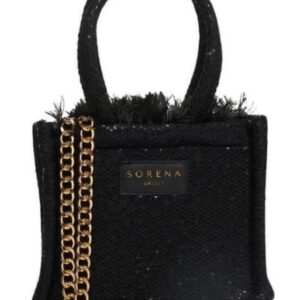 Sorena Handmade Adora Γυναικεία Τσάντα Tote Χειρός Μαύρη
