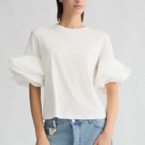 Liu Jo Γυναικείο T-shirt Star White