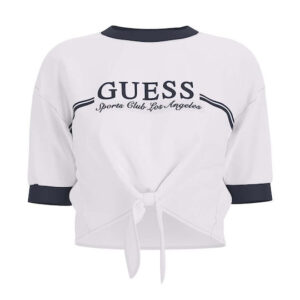 Guess Γυναικεία Μπλούζα Βαμβακερή Λευκό