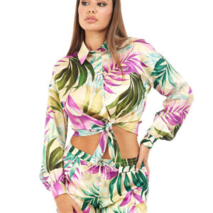 Guess Μακρυμάνικο Γυναικείο Πουκάμισο Floral Πολύχρωμο