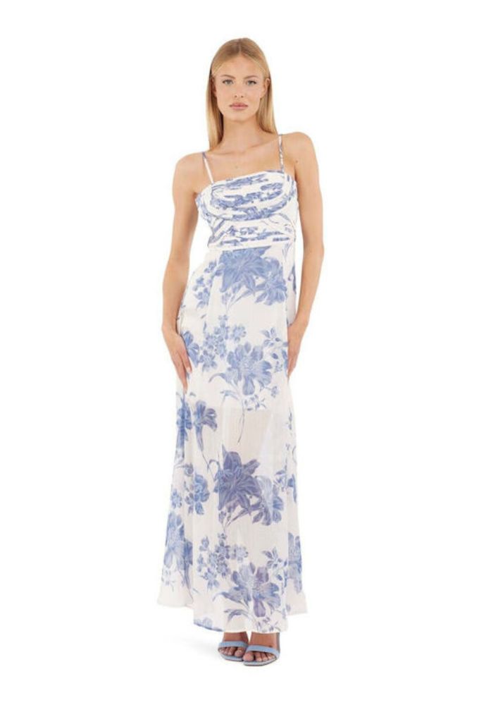 Guess Φόρεμα Μπλε Floral