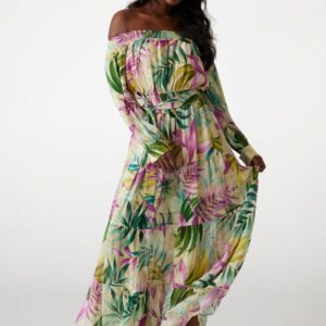 Guess Maxi Φόρεμα με Floral Τύπωμα