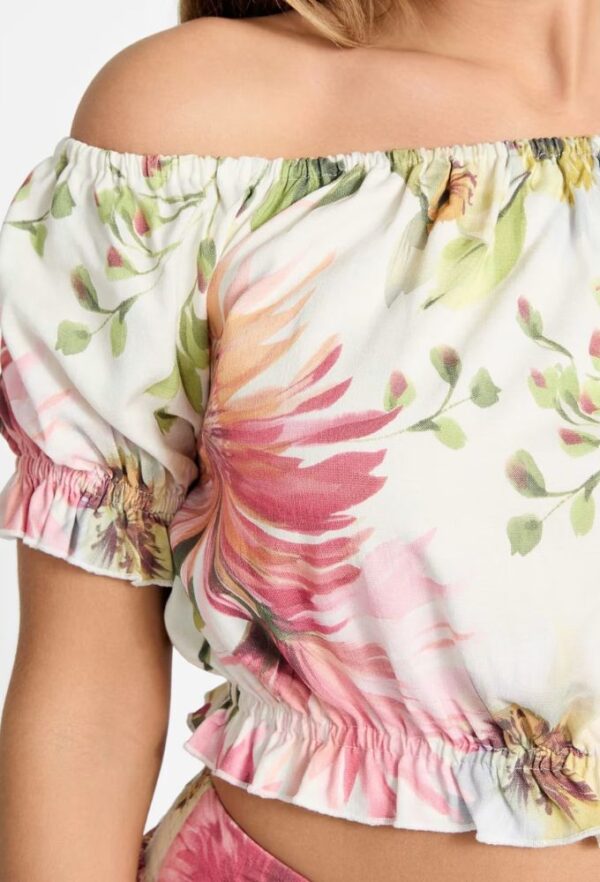 Guess Έξωμο Τοπ με Floral Τύπωμα - Image 4