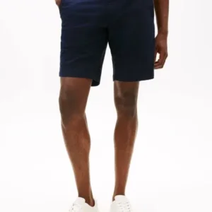 TOMMY HILFIGER Μπλε Σκούρα Βερμούδα με Ζώνη