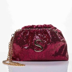 Sorena Paloma Bucket Tσαντάκι Φούξια με Παγέτες
