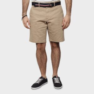 TOMMY HILFIGER Μπεζ Βερμούδα με Ζώνη