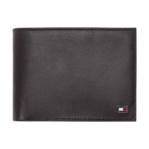 Tommy Hilfiger BIFOLD Δερμάτινο Ανδρικό Πορτοφόλι Μαύρο
