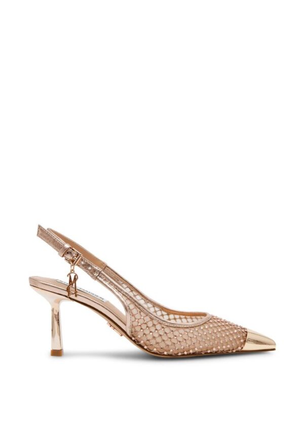 Steve Madden Γόβες Ρόζ Χρυσό με Στράς - Image 2