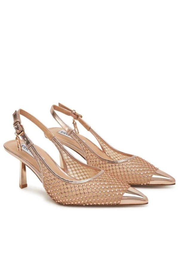 Steve Madden Γόβες Ρόζ Χρυσό με Στράς - Image 6