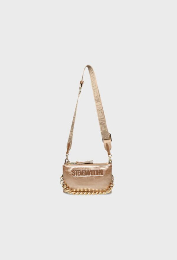 Steve Madden Γυναικεία Τσάντα Ώμου Ρόζ/Χρυσό - Image 3