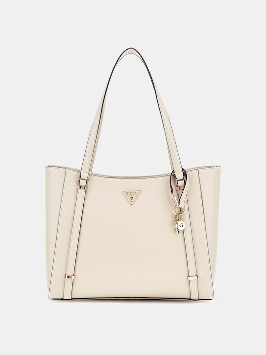 Guess Daryna Elite Γυναικεία Τσάντα Tote Χειρός Εκρού